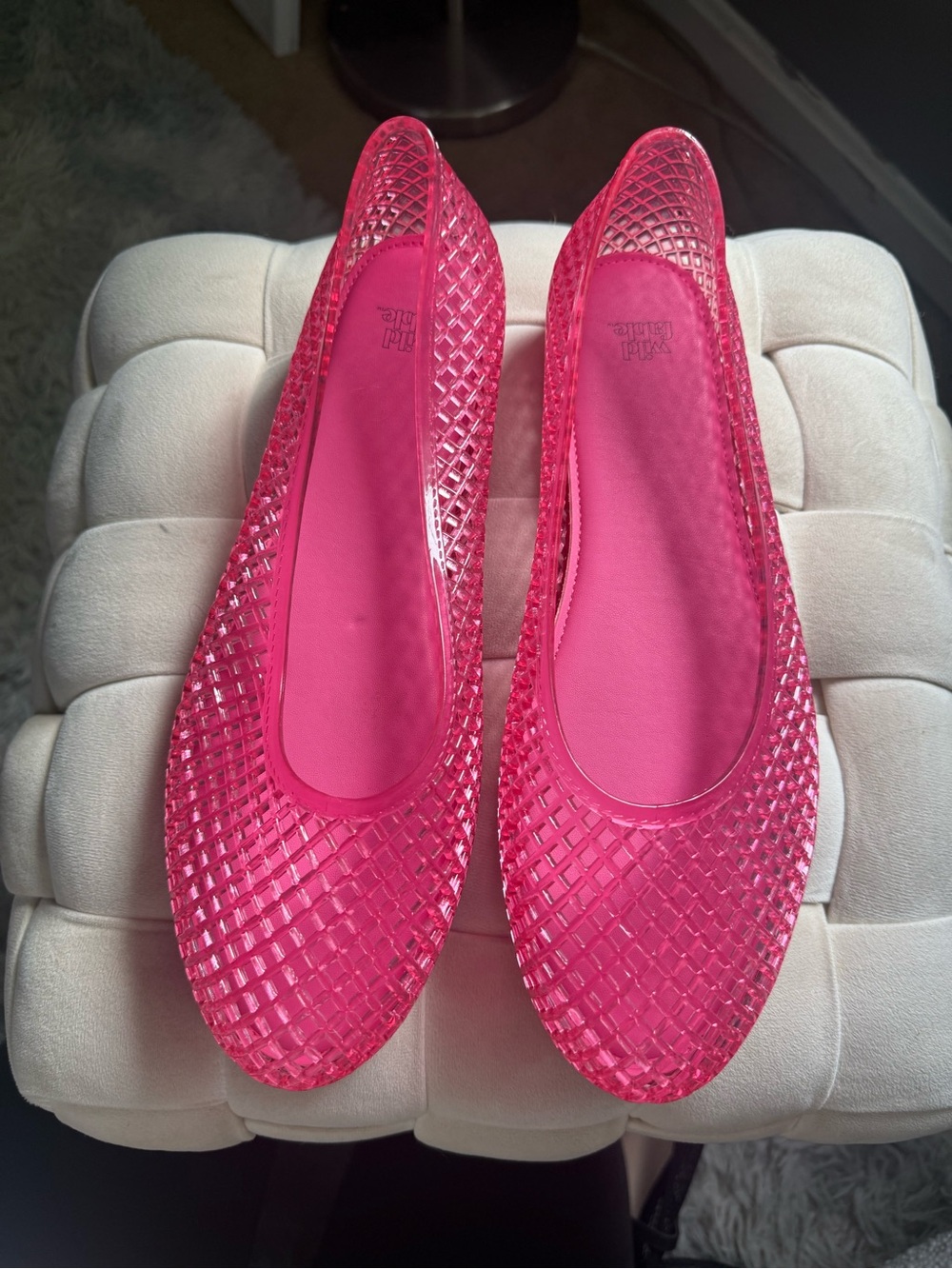 wild fable Hot Pink Jelly Ballet Flats